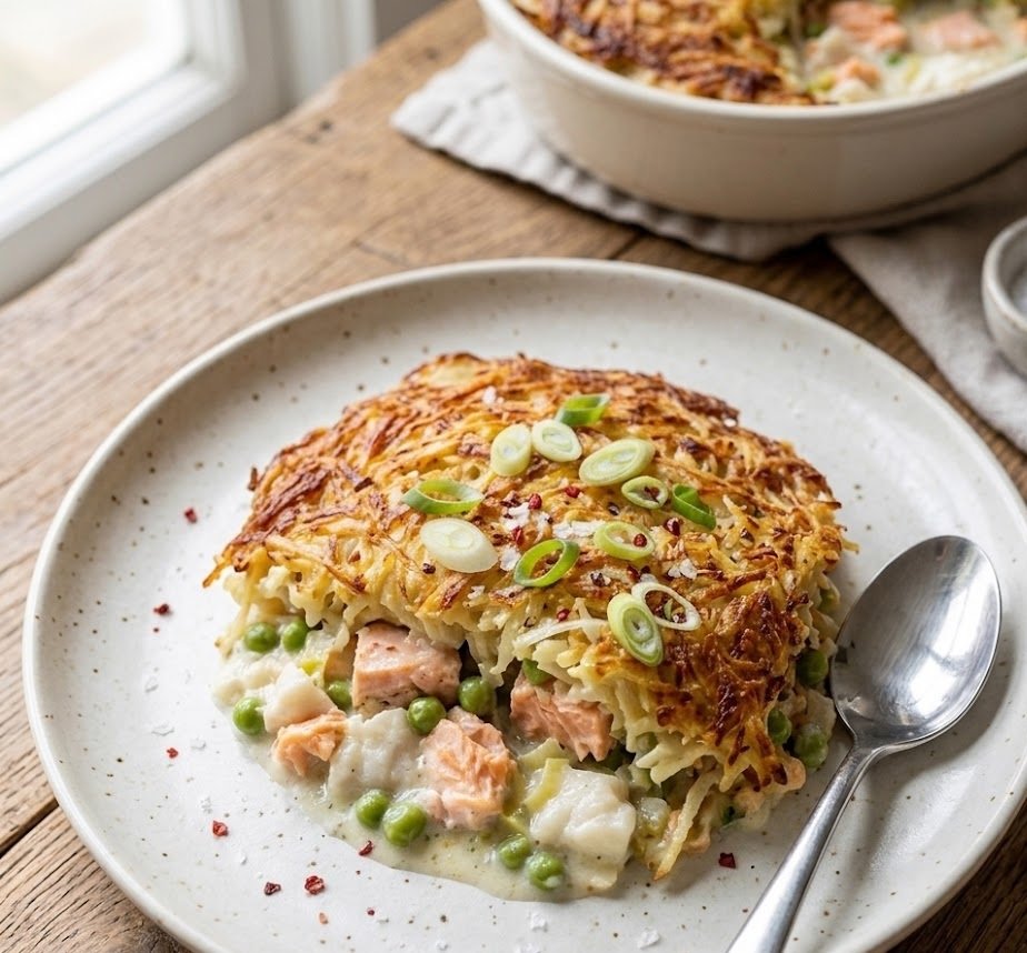 How to Make Fish Pie with Rosti Topping