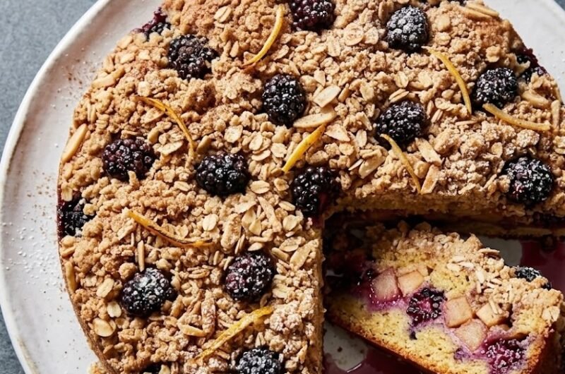 Mary Berry Apple and Blackberry Crumble Cake Recipe