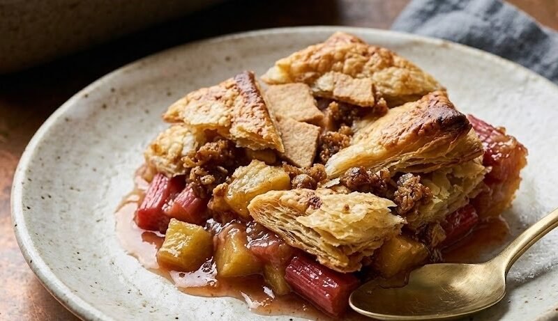 Mary Berry Apple and Rhubarb Crumble Recipe