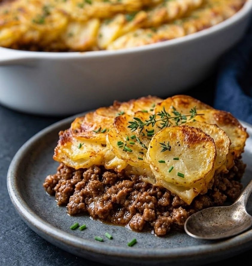 Mary Berry Cottage Pie with Dauphinoise Potatoes Recipe