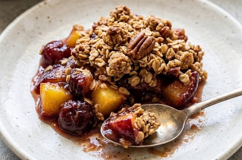 Mary Berry Apple and Plum Crumble Recipe