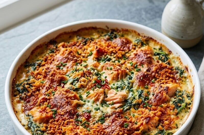 Spinach Fish Pie (Mary Berry Style)