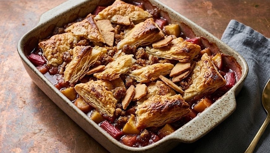 How to Make Mary Berry Apple and Rhubarb Crumble Recipe
