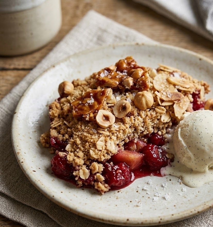 How to Make Mary Berry Apple and Raspberry Crumble Recipe