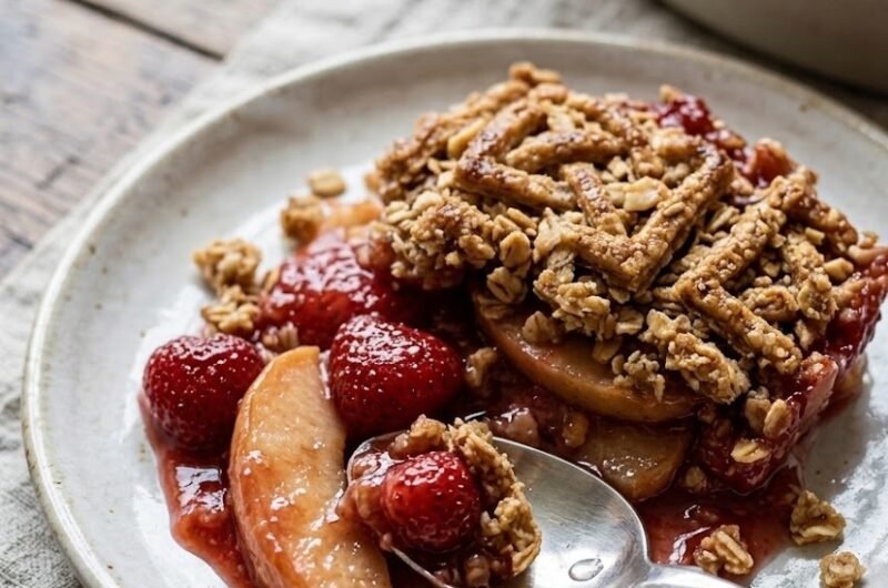 Mary Berry Apple and Strawberry Crumble Recipe