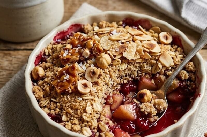 Mary Berry Apple and Raspberry Crumble Recipe