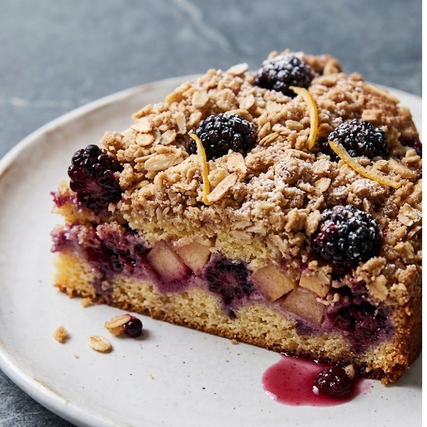 How to Make Mary Berry Apple and Blackberry Crumble Cake