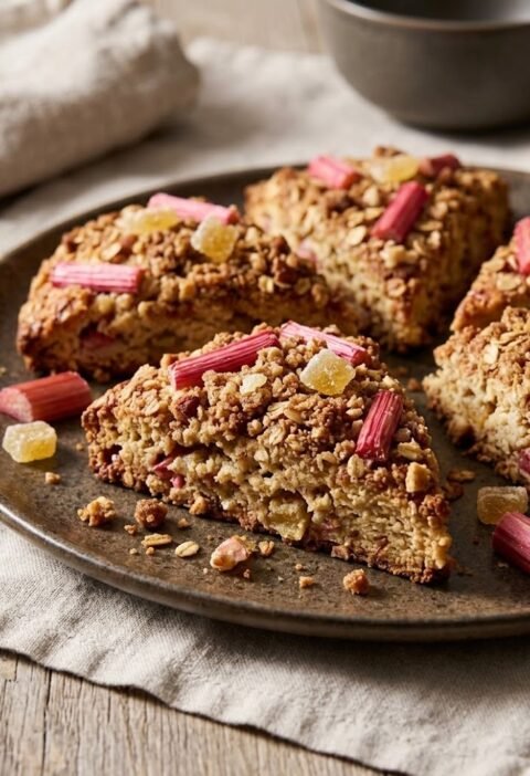 Mary Berry Rhubarb and Ginger Scones Recipe