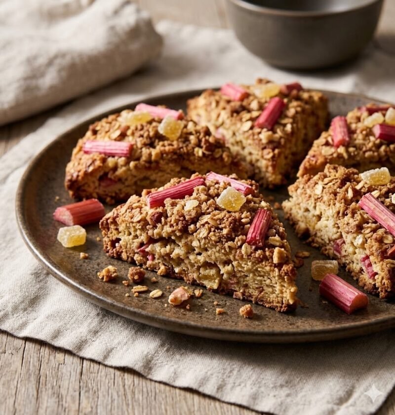 Mary Berry Rhubarb and Ginger Scones Recipe