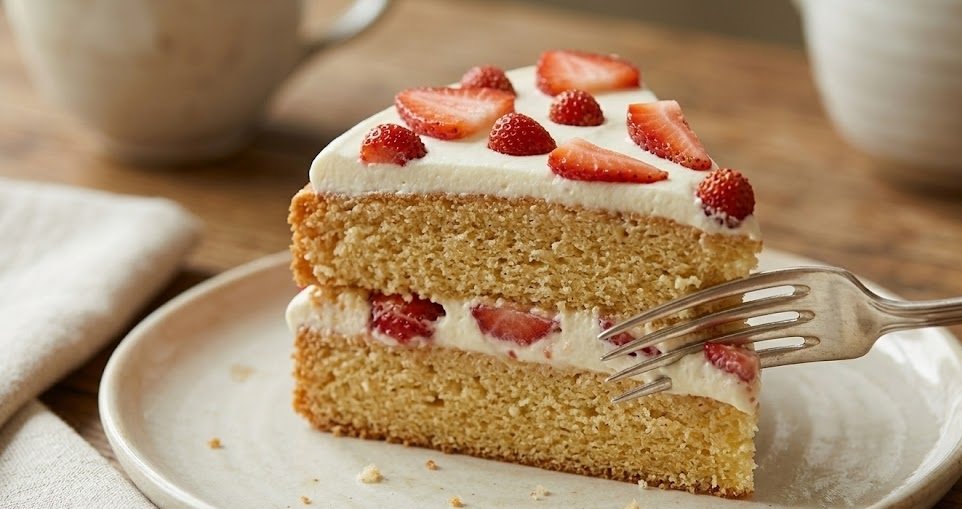How to Make Mary Berry Victoria Sponge with Fresh Cream and Strawberries